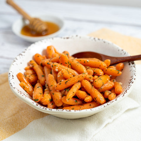 Honey Garlic Glazed Carrots - Stock Your Freezer