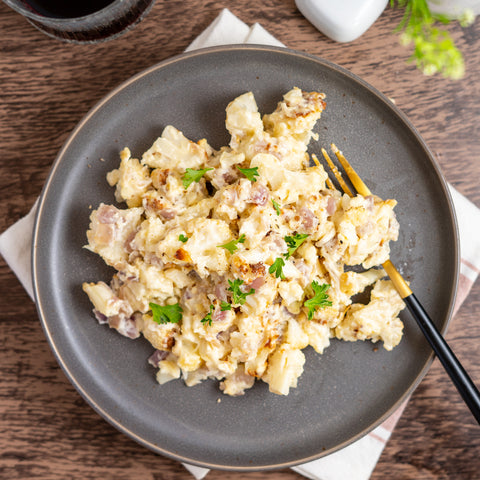 Creamy Roasted Cauliflower Gratin