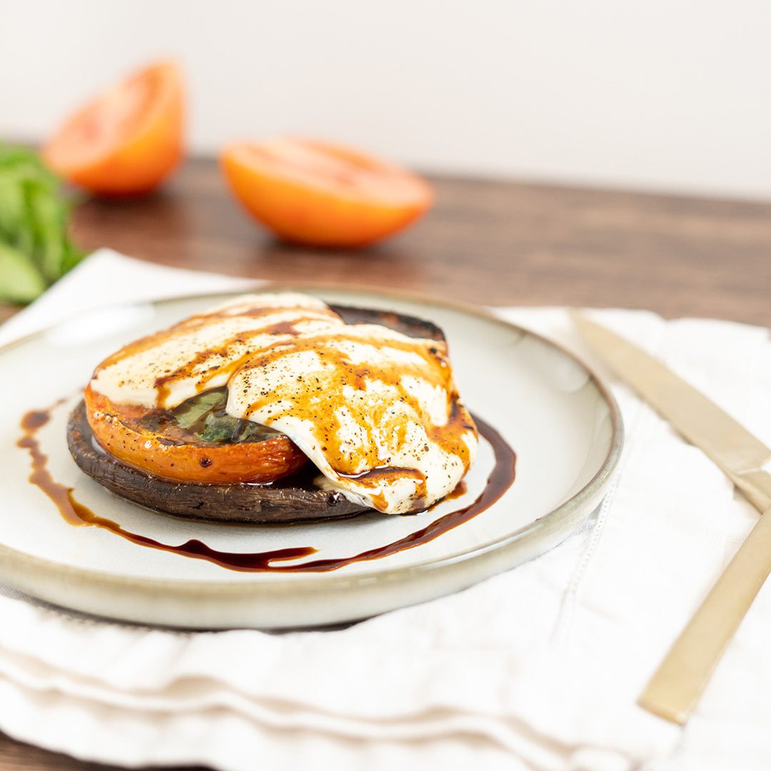 Roasted Caprese Stuffed Portobello Mushrooms