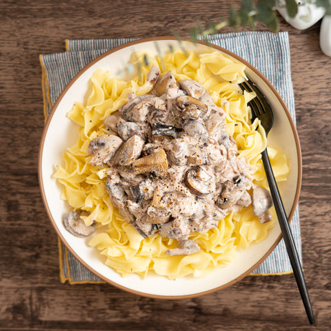 Roasted Mushroom Stroganoff