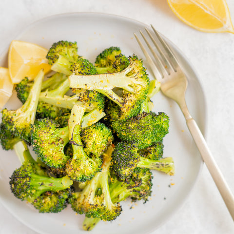 Lemon Parmesan Roasted Broccoli