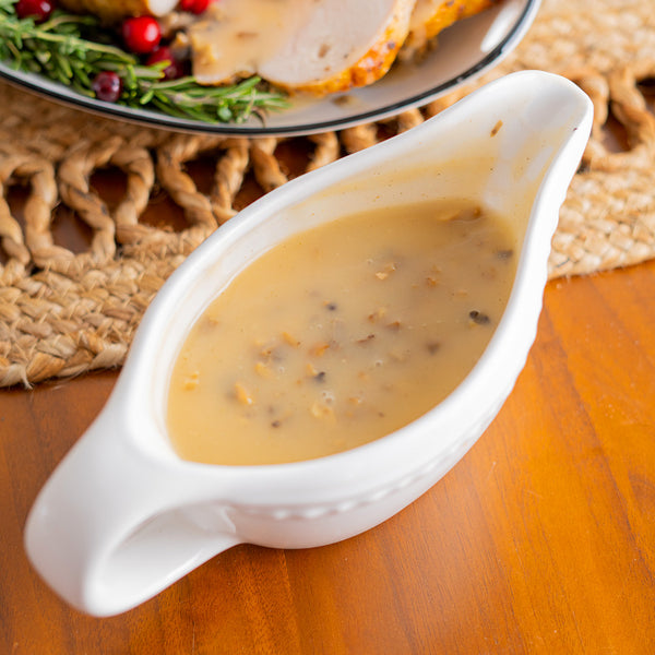 Turkey Gravy with Mushrooms and Shallots
