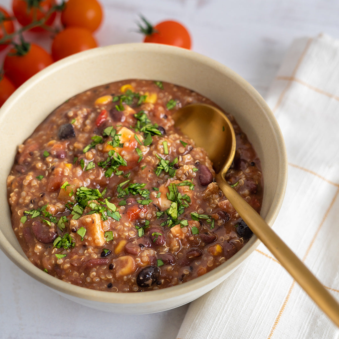 Mexican Chicken and Quinoa Stew - Stock Your Freezer
