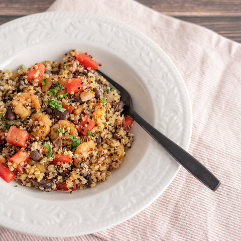 Mexican Spiced Shrimp and Quinoa Salad