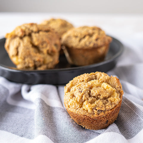 Caramelized Pear and Pecan Paleo Muffins - Stock Your Freezer