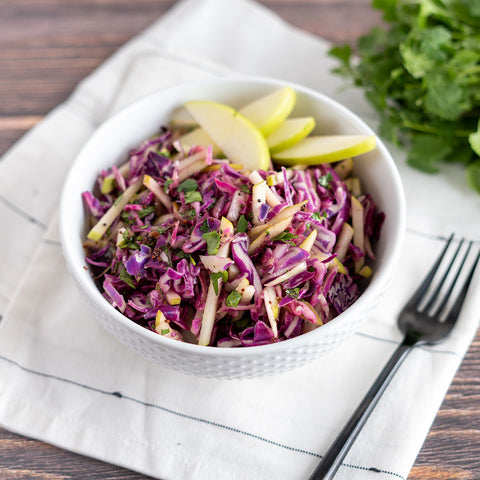 Pickled Cabbage and Apple Slaw