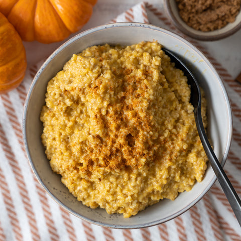 Pumpkin Spice Steel Cut Oatmeal