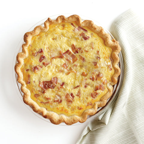 Smoked Ham, Potato and Cheese Quiche