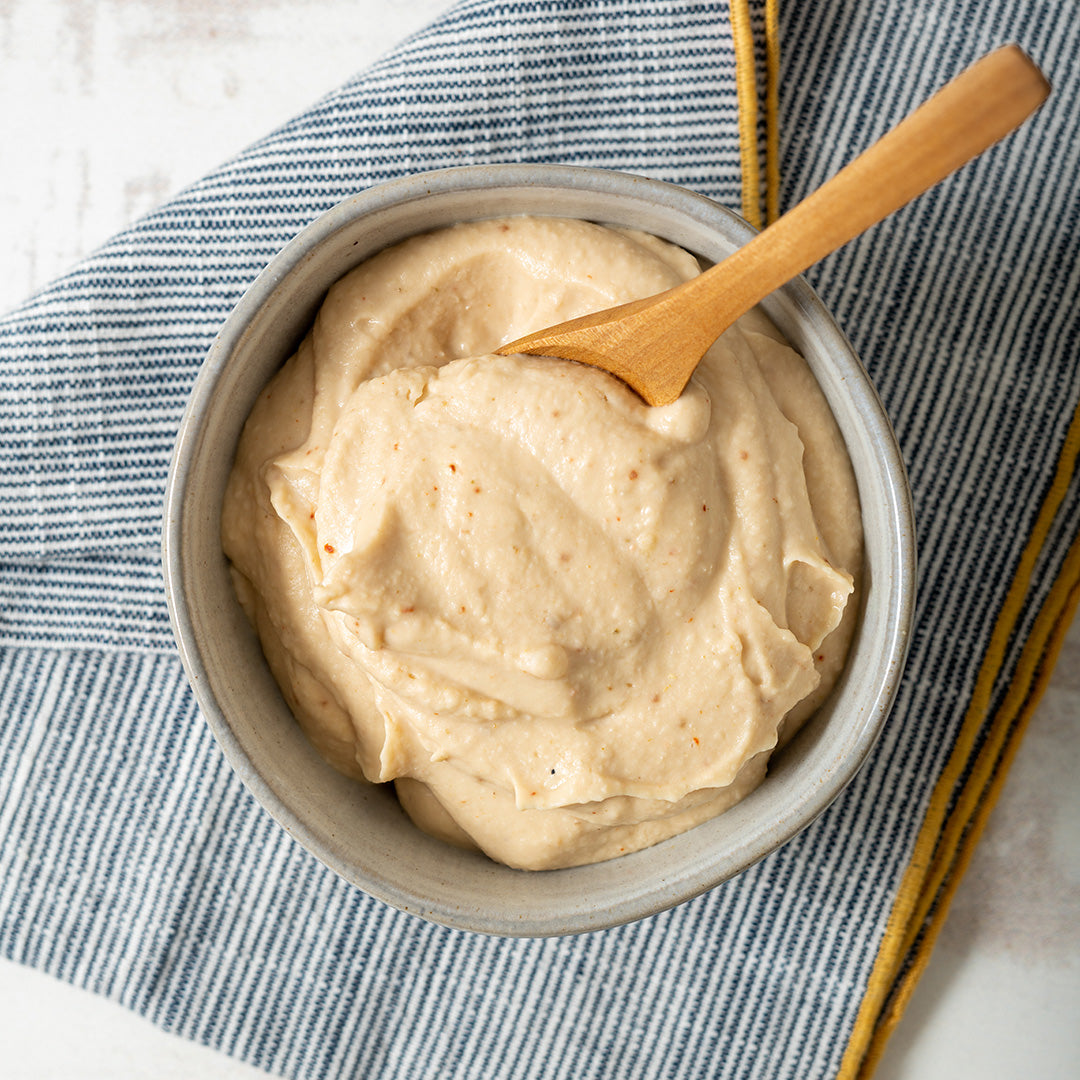 Creamy Roasted Cauliflower Dip with Pita Bread