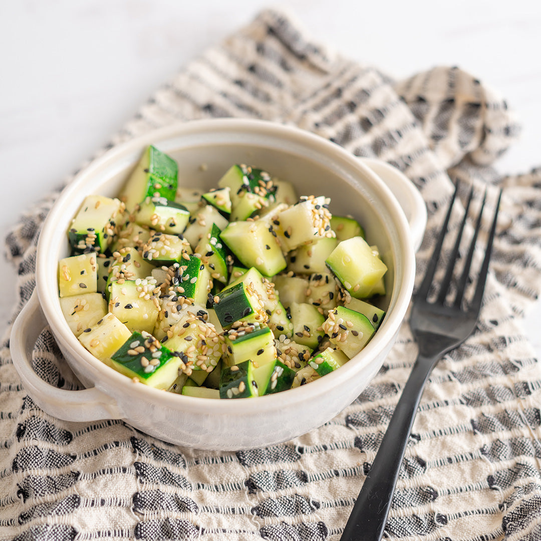 Diced Sesame Zucchini