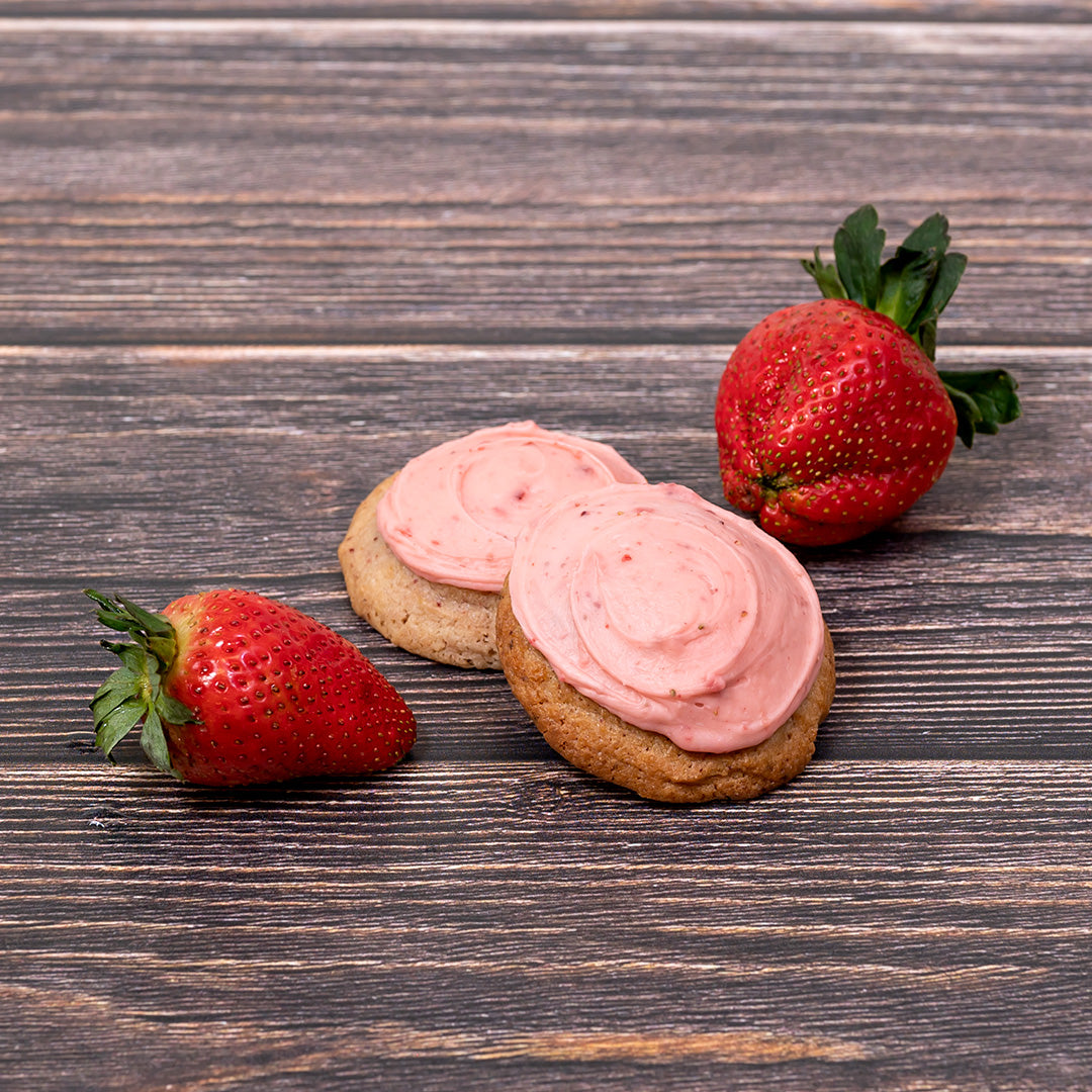 Strawberries and Cream Cookies