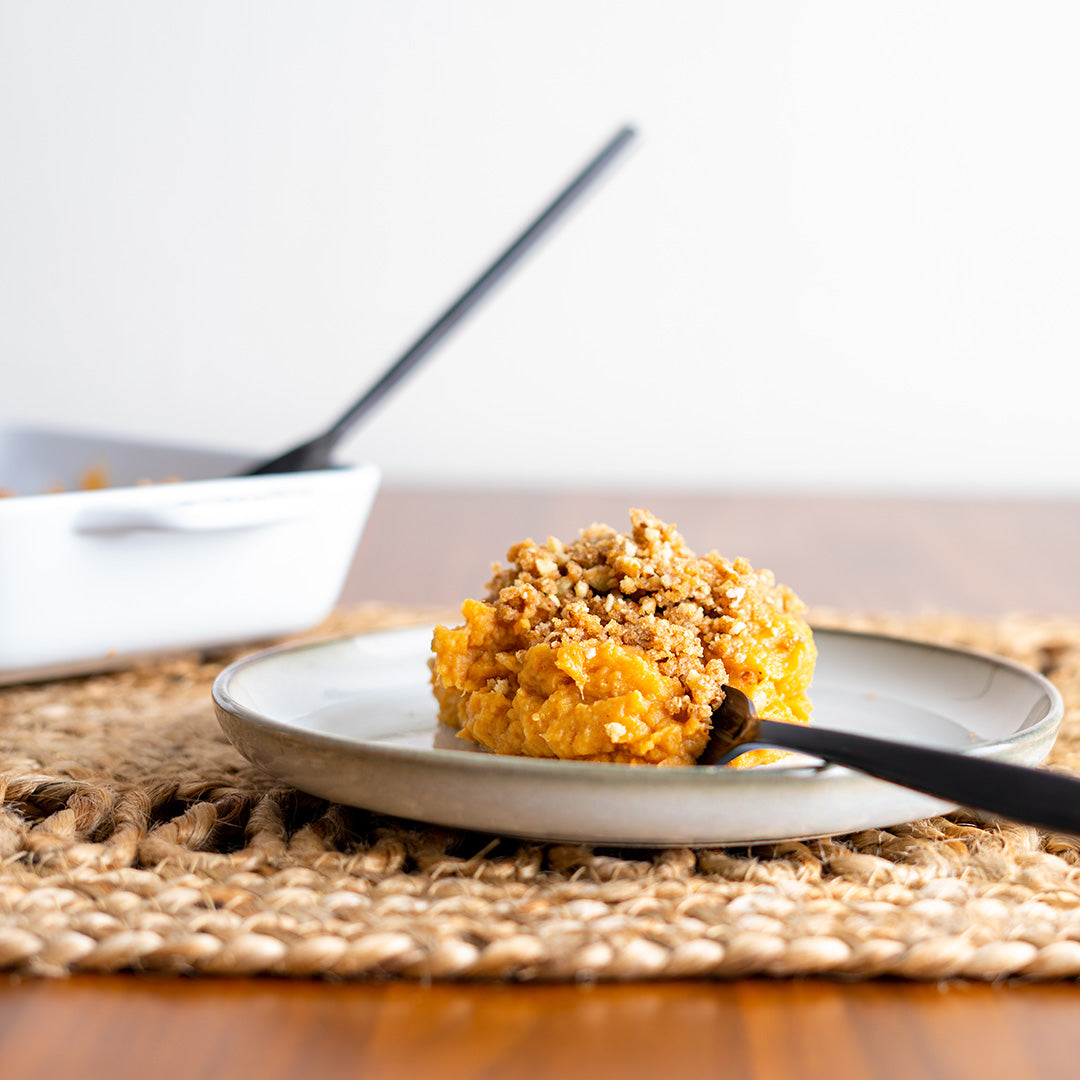 Roasted Sweet Potato and Pecan Casserole