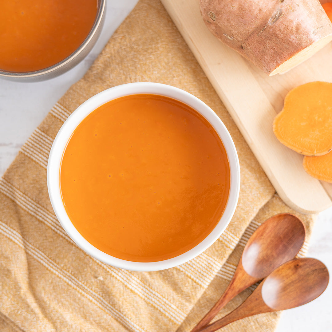 Thai Carrot and Sweet Potato Soup - Stock Your Freezer